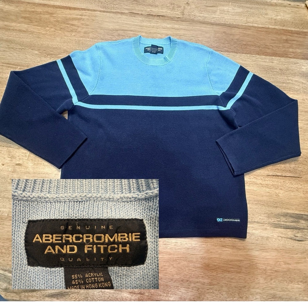 Vintage Genuine Abercrombie Fitch Quality Y2K 90s Sweater XL EUC